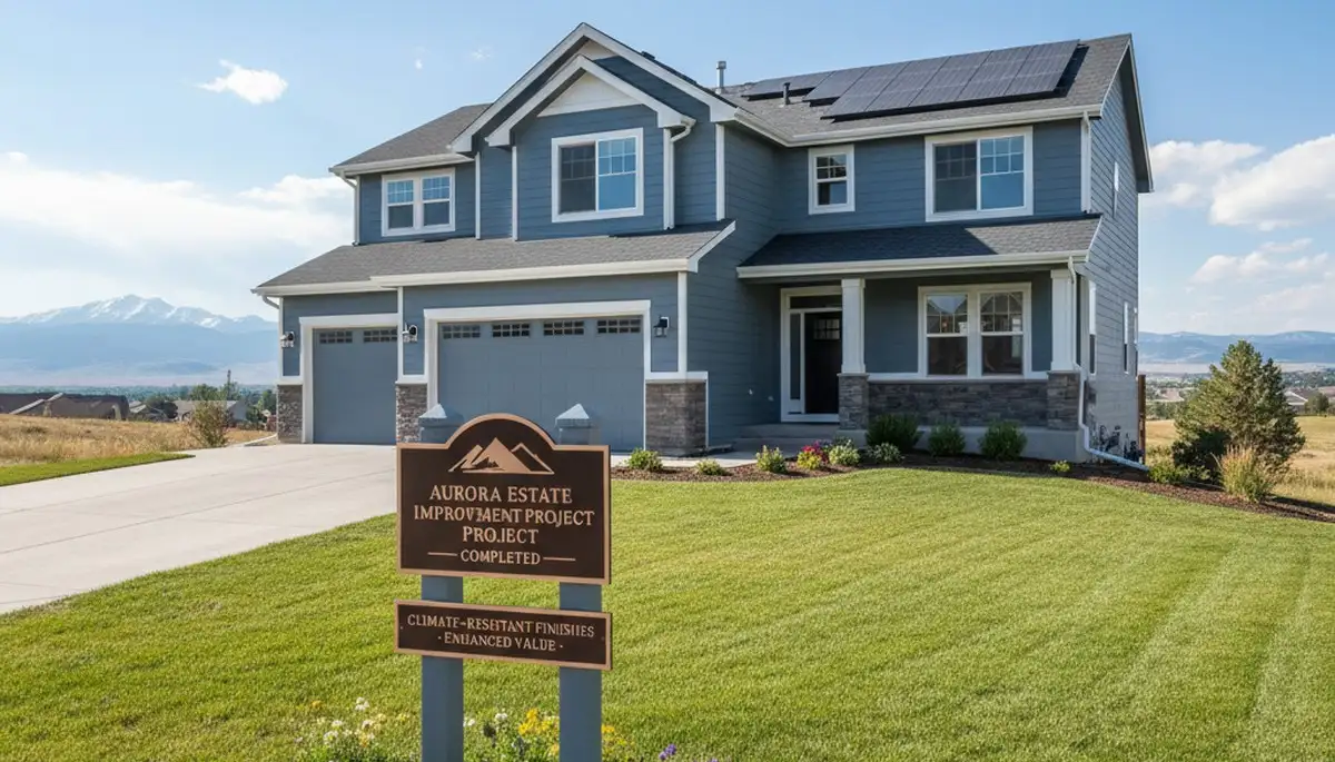 Freshly painted Aurora, CO home exterior with smooth, weather-resistant finish by expert house painters