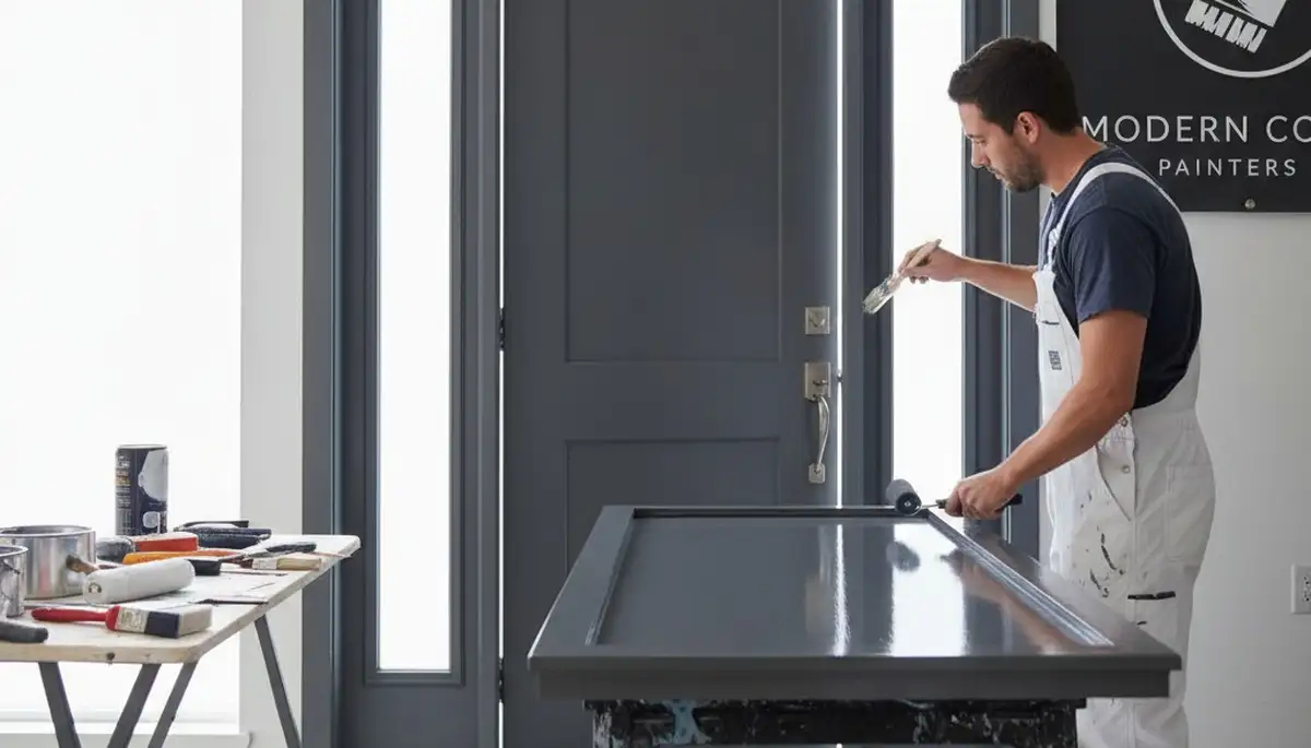 Professional door painting service in Aurora, CO by expert house painters for lasting curb appeal