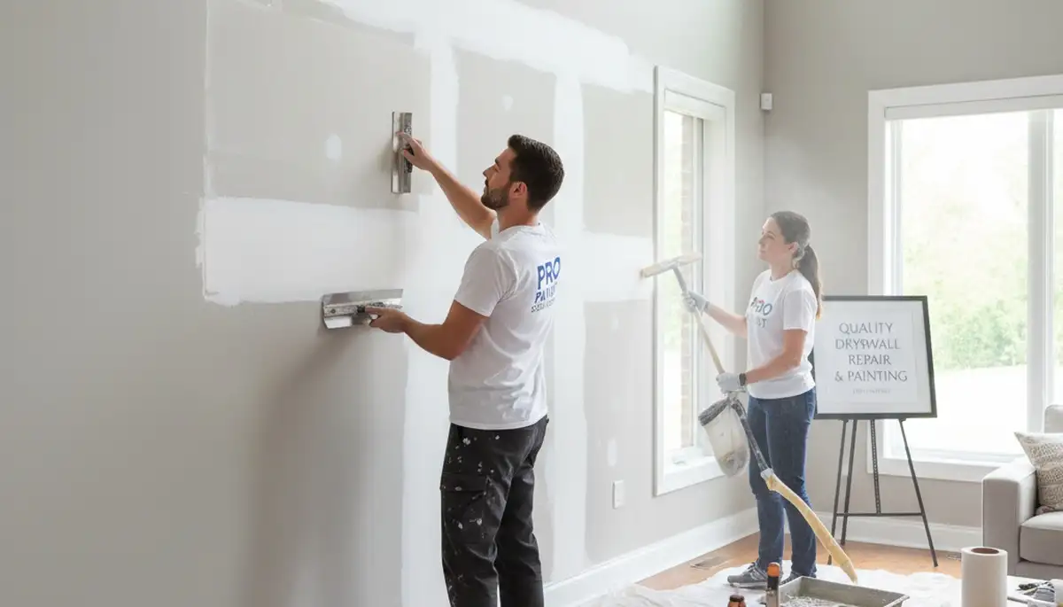 Professional drywall repair and wall restoration by house painters in Aurora, CO