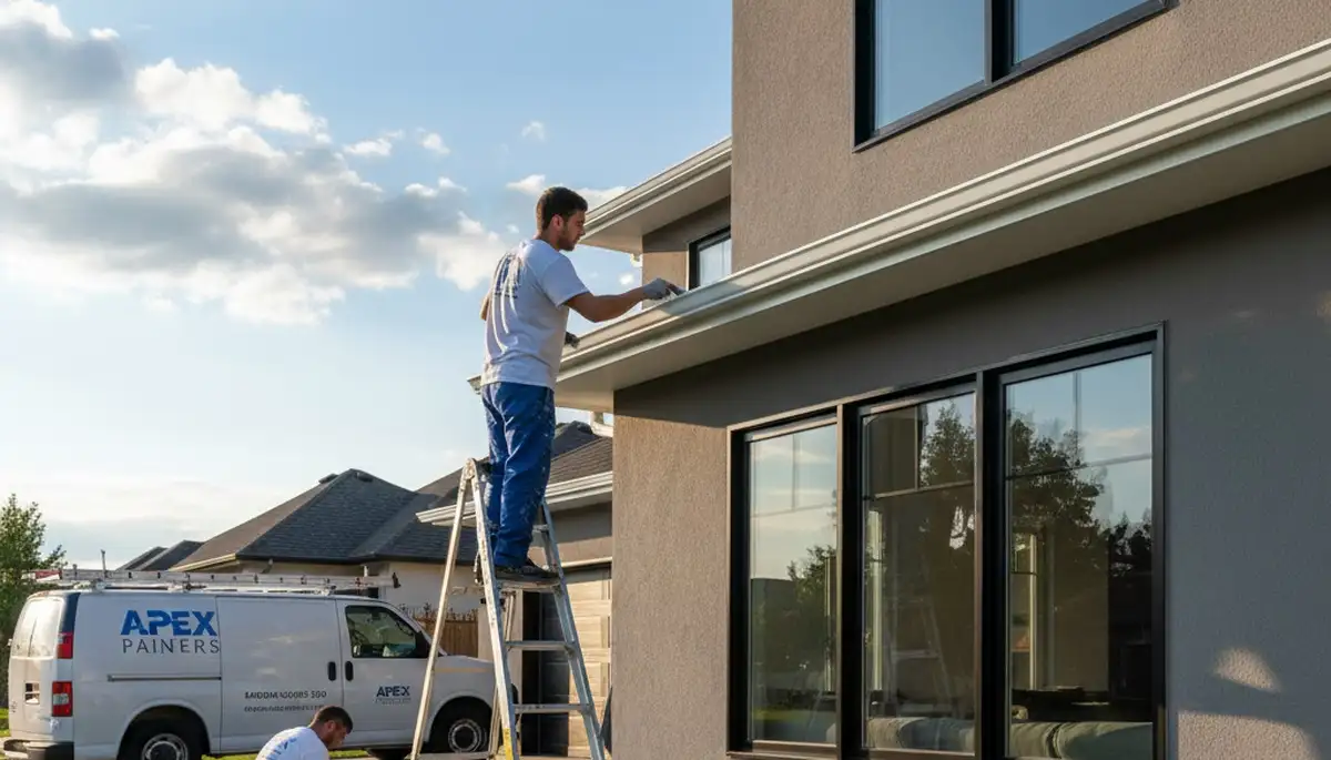 Professional painters providing durable gutter painting in Aurora, CO for lasting curb appeal