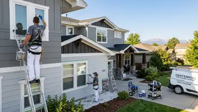 Professional house painters in Aurora CO providing exterior and interior home painting services