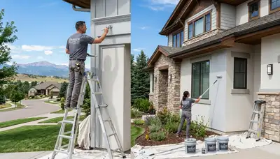 Professional house painters in Aurora CO providing expert residential exterior painting services